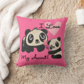 Coussin Les pandas I aiment ma tante (Couverture)