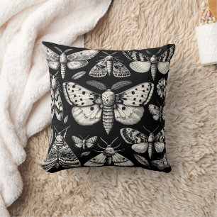 Coussin Les papillons de nuit, les Feuilles et les fleurs 