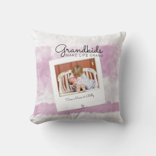 Coussin Les petits-enfants font la vie des grands-enfants