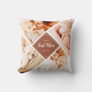 Coussin Les photos de Best Maman Ever Modern Custom