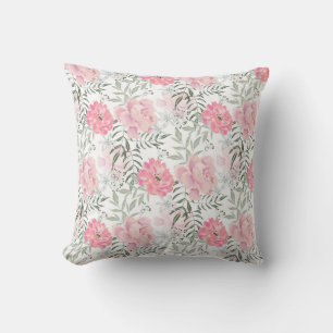 Coussin Les pivoines roses