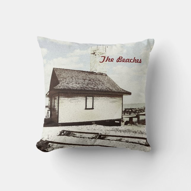 Coussin Les plages, Toronto (Recto)