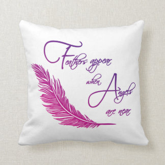 Coussin Les Plumes Apparaissent Lorsque Les Anges Sont Prè