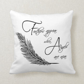 Coussin Les Plumes Apparaissent Lorsque Les Anges Sont Prè