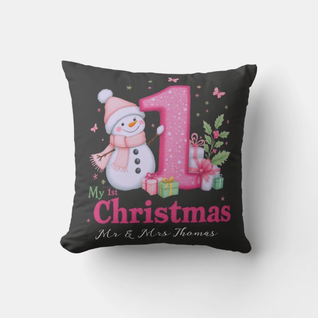 Coussin Les plus susceptibles de danser avec Père Noël, Br (Recto)