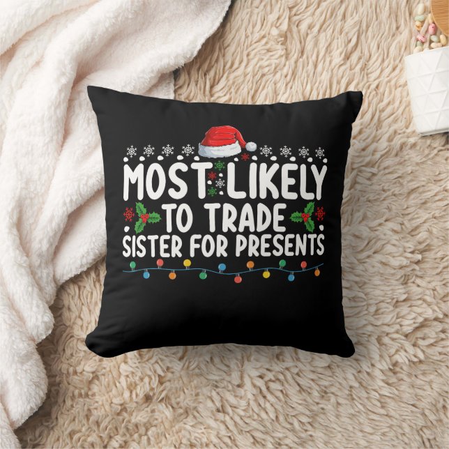 Coussin Les plus susceptibles d'échanger des soeurs pour d (Couverture)