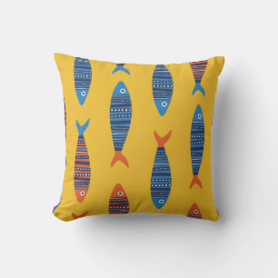 Coussin Les poissons brillants sont des motifs sans soudur