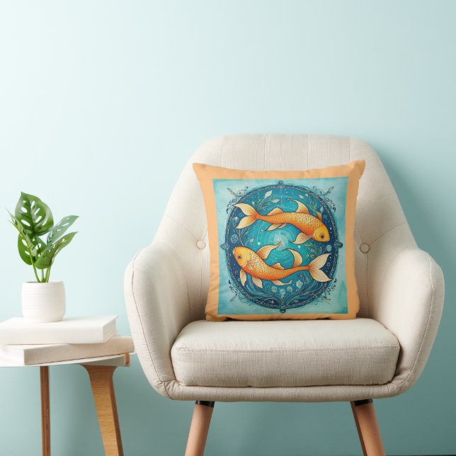 Coussin Les poissons jettent l'oreiller (Chaise)