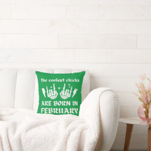 Coussin LES POULES LES PLUS COLORÉES SONT NÉES À L'anniver