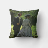 Coussin Les Promeneurs, alias Les Flâneurs de Claude Monet (Verso)