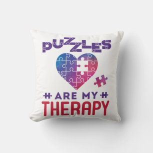 Coussin Les Puzzles Sont Mon Thérapie Jigsaw Puzzle Lover