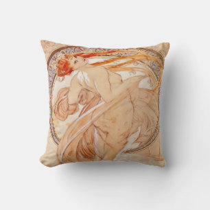 Coussin Les Quatre Arts - Danse, Art Nouveau
