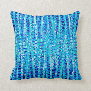 Coussin Les rayures et les points de satin soustraient,