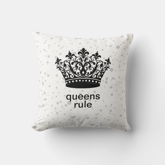 Coussin Les Reines règnent (Recto)