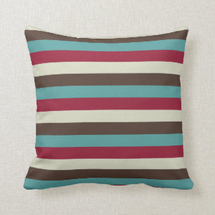 Coussin Les rétros les années 70 rayures fraîches