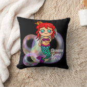 Coussin Les rêves deviennent de vraies sirènes mignonnes p (Couverture)