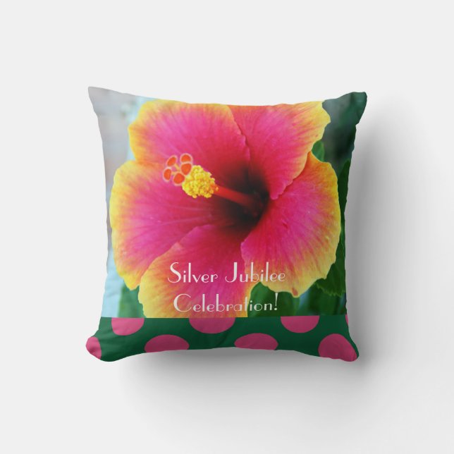 Coussin Les soeurs catholiques Jubilé d'argent Hibiscus Co (Recto)