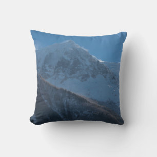 Coussin Les sommets des Alpes françaises recouverts de nei