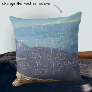 Coussin Les sommets enneigés