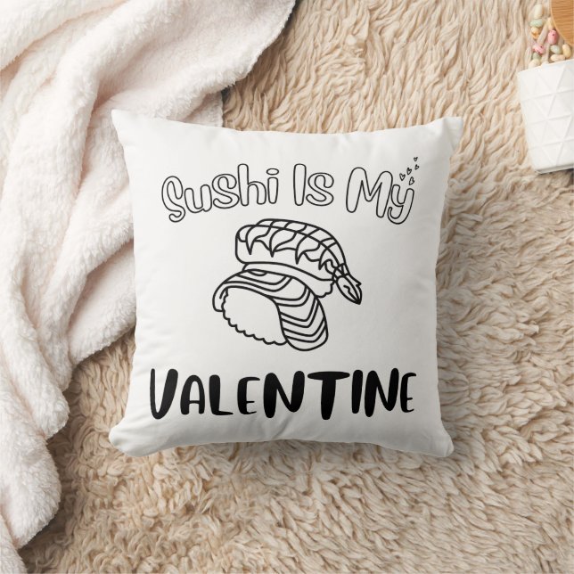 Coussin Les sushis sont mon Saint-Valentin (Couverture)