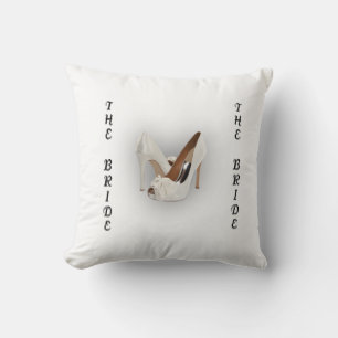 Coussin Les talons de la mariée Blanc Mono American Mojo C