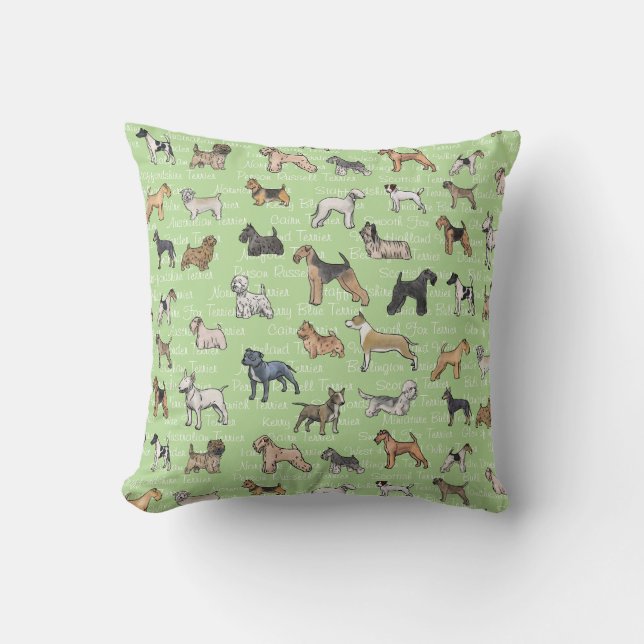 Coussin Les terriers (Recto)