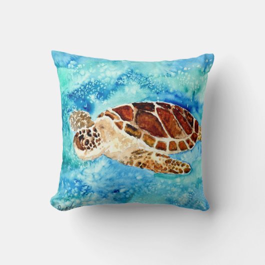 Coussin les tortues marines de bébé de vie marine de (Recto)