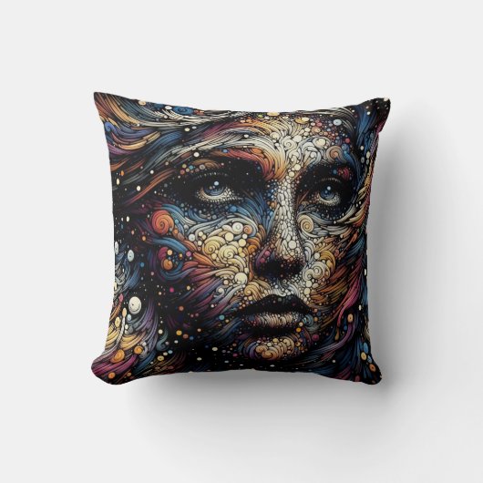 Coussin "Les tourbillons cosmiques de l'âme" (Recto)