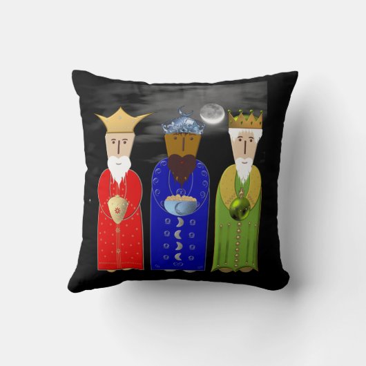 Coussin Les Trois Sages Jetent L'Oreiller (Verso)
