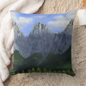 Coussin Les trois soeurs en Canmore, Alberta, Canada (Couverture)