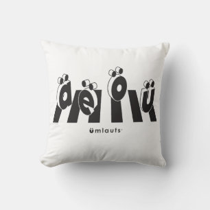 Coussin « Les Umlauts™ en traversée »