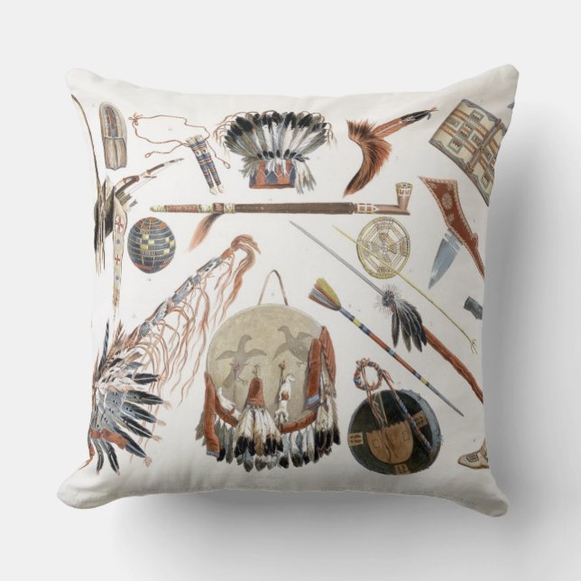 Coussin Les ustensiles et les bras indiens, plaquent 48 du (Recto)