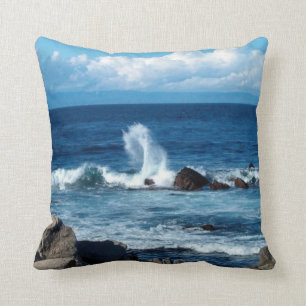 Coussin Les vagues de l'océan Pacifique
