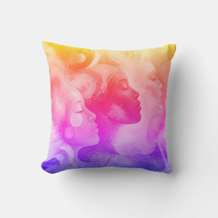 Coussin Les visages sereins de la paix sur moderne sophist