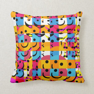 Coussin Les visages soustraient le carreau