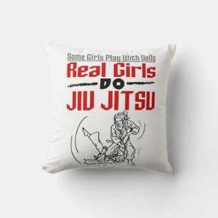 Coussin Les vraies filles Do Jiu Jitsu BJJ Jiujitsu Femmes