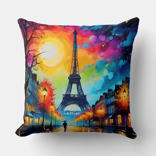Coussin "Les Whispers à l'huile parisiens" (Recto)