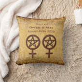 Coussin lesbien de cadeau de Handfasting de (Couverture)