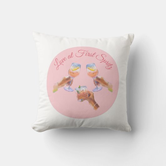 Coussin L'escouade Spritz | Thème de la soirée Aperol Bach (Recto)