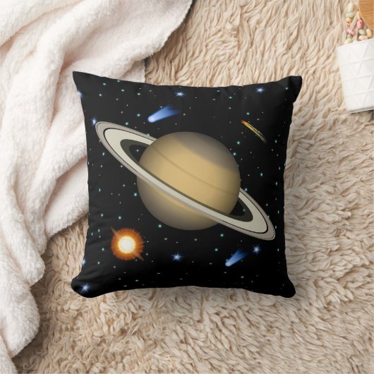 Coussin L'espace de Saturn (Couverture)