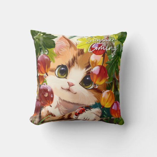 Coussin L'été approche (Recto)