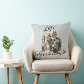 Coussin "Let's Do Life" Throw Pillow (Chaise)