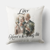 Coussin "Let's Do Life" Throw Pillow (Verso)