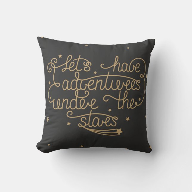 Coussin Lets ont des aventures (Recto)