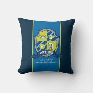 Coussin Lettre A Arthur nom signifiant ours coutume