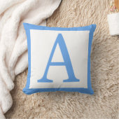 Coussin Lettre A Bébé Bordure Bleue (Couverture)