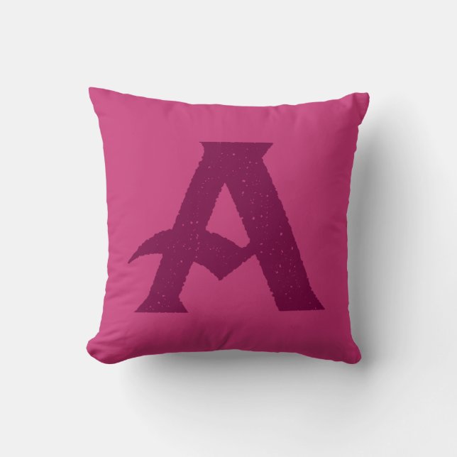 Coussin Lettre A Design. (Recto)