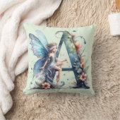Coussin Lettre A en monogramme Fée (Couverture)