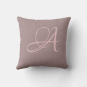 Coussin Lettre A Monogramme Initial Personnalisé (Verso)
