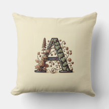 Lettre "A" - Vin Boisé Monogramme Design